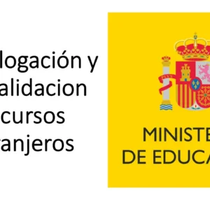 HOMOLOGACIÓN ESTUDIOS EXTRANJEROS NO UNIVERSITARIOS