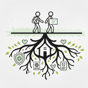 OBTENCIÓN DE RESIDENCIA POR → ARRAIGO POR RAZONES HUMANITARIAS